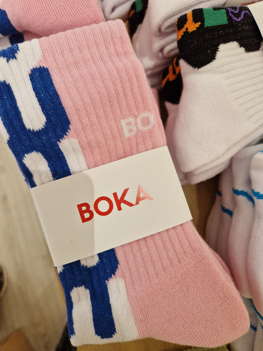 Boka Socken rosa blau